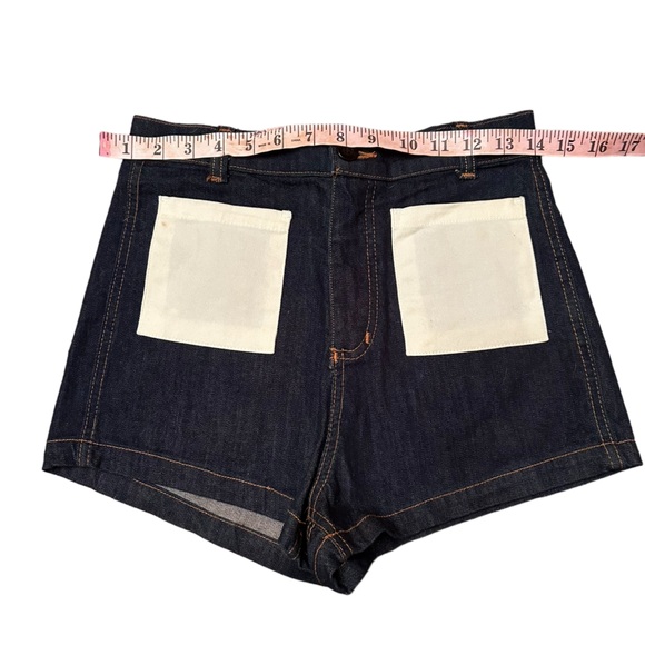 Sugar High Love Stoned Woody Short Denim Booty short with pockets Naughty words - Picture 8 of 15